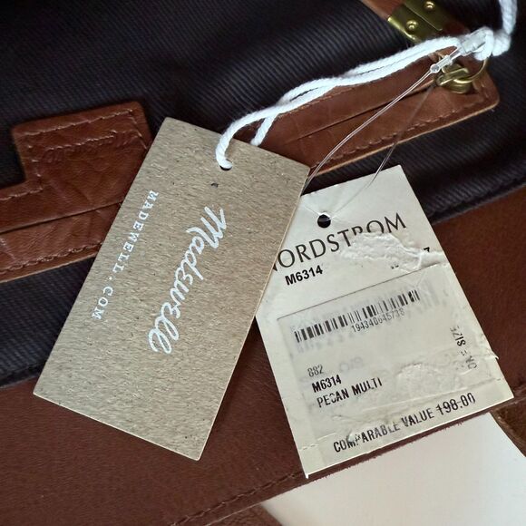 NWT Madewell The Medium Transport Tote Printed Calf Hair Edition in Pecan Multi - Picture 14 of 15